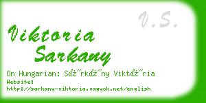 viktoria sarkany business card